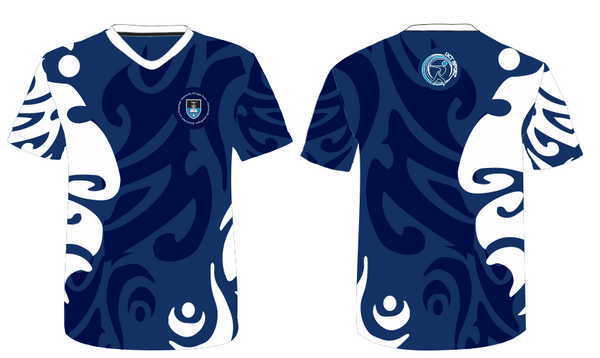 UCT Ladies Navy V-neck Shirt