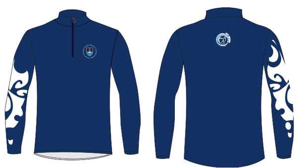 UCT Ladies Navy Quarter Zip Top