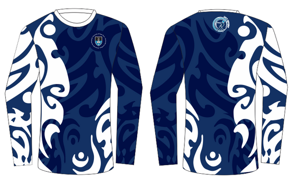 UCT Ladies Navy Long Sleeve Round Neck Shirt