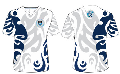 UCT Men's White V-neck Shirt