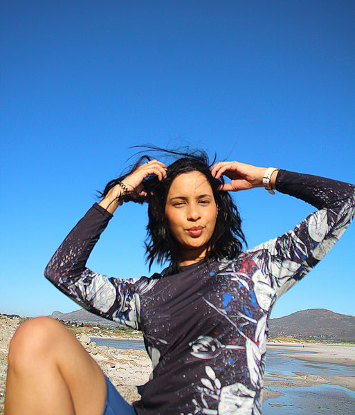 CCC Ladies Long Sleeve Shirt - Shades of Flower