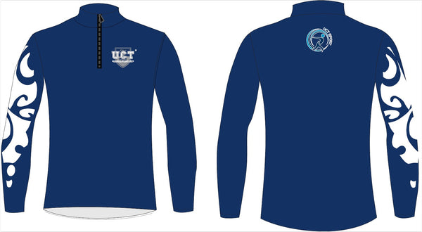 UCT Men's Navy Quarter Zip Top