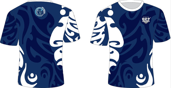 UCT Ladies Navy Round Neck Shirt