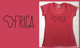 LiO Scrawl Africa Ladies T-shirt