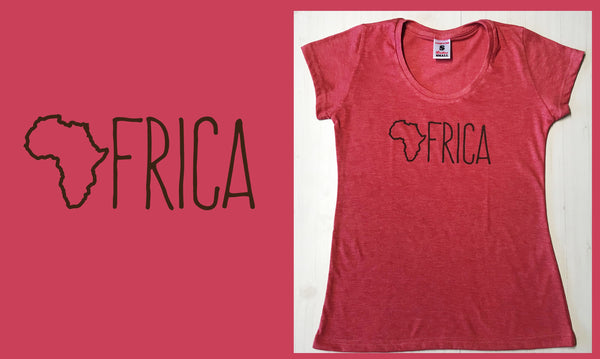 LiO Scrawl Africa Ladies T-shirt