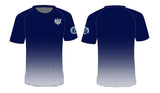 UCT Navy Half tone Round Neck short sleeve shirt