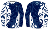 UCT Men's Navy Long Sleeve V-neck Shirt