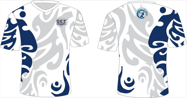 UCT Ladies White V-neck Shirt