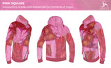 CCC Unisex Zip Hoodie - Pink Square